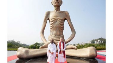 Business News | Grand Mahamastakabhishek of World's Tallest Idol of Shrimad Rajchandraji by Home Minister Amit Shah