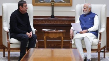 Business News | PM Modi Meets Former Infosys CEO Vishal Sikka, Says India Committed to Taking Lead in AI