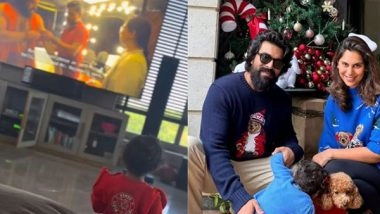 Entertainment News | Ram Charan's Daughter Klin Kaara's Heartwarming Reaction to Seeing Her Father on Screen Wins Hearts