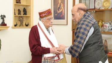 India News | Defence Minister Rajnath Singh Extends Birthday Wishes to BJP Veteran Murli Manohar Joshi