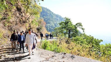 India News | Uttarakhand: CM Dhami Inspects Dehradun-Mussoorie Trek, Calls for Improved Amenities, Safety Measures