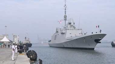 World News | French Naval Ships FS Forbin, FS Alsace Arrive in Kochi to Strengthen India-France Naval Collaboration