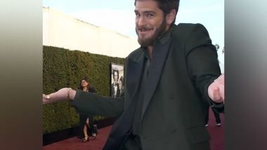 Entertainment News | Golden Globes 2025: Andrew Garfield Spotted in Fun Mood on Red Carpet