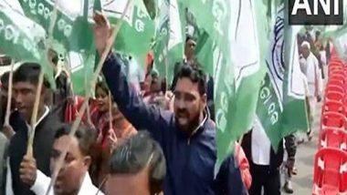 India News | Odisha: BJD Organizes a Massive Protest in Bhubaneswar Against the State Government