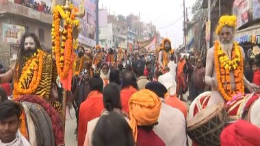 India News | Mahakumbh: Anand Akhada Holds 'Sobha Yatra' Before Entering Their Camp