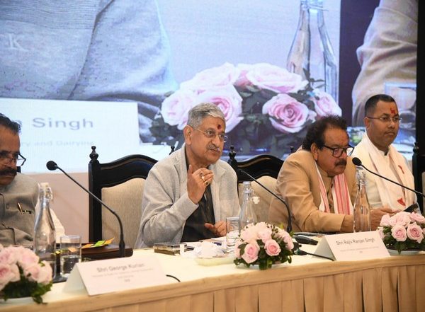 India News | Union Minister Rajiv Ranjan Singh Lays Foundation Stone of 50 Fisheries Development Projects Worth Rs 50 Crore in NE Region