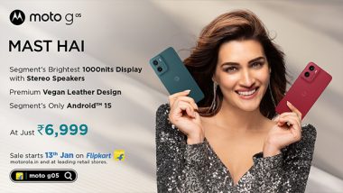 Business News | Motorola Launches Moto G05 With Segments Brightest Display, Vegan Leather Design, & Android™ 15, at Just Rs6,999