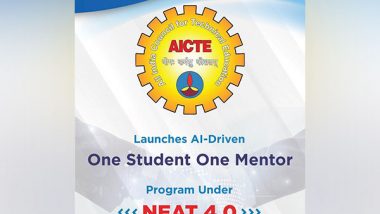 Business News | AICTE Launches 'One Student One Mentor' Program Under Neat 4.0 With Intercell