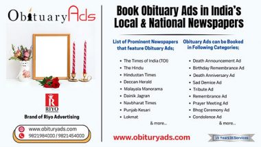 Business News | Obituryads.com: Supporting Families Through Affordable and Compassionate Obituary Ad Services