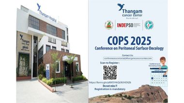 Business News | Three-days Conference at Thangam Cancer Center; Providing Insights on the International Norms to Treat Advanced Cancers