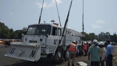 World News | Indigenous Vehicles Inducted for Use by Indian Battalion Deployed Under UNIFIL