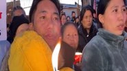 World News | Dharamshala: Tibetans In-exile Hold Candlelight Vigil to Express Solidarity with Victims of Tibet's Earthquake