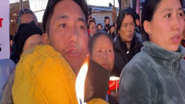 World News | Dharamshala: Tibetans In-exile Hold Candlelight Vigil to Express Solidarity with Victims of Tibet's Earthquake