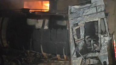 India News | Madhya Pradesh: Fire Breaks out at Warehouse in Indore