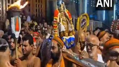 India News | Tamil Nadu: Srirangam Temple Celebrates Vaikunda Ekadasi with Grand Mohini Alankaram Procession