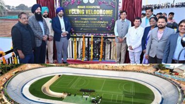 Business News | Minati Mohapatra Cycling Velodrome Inaugurated at KIIT-KISS Campus by Union Minister Mansukh Mandaviya