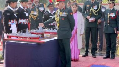 India News | Chief of Army Upendra Dwivedi Visits NCC Republic Day Camp in Delhi Cantt