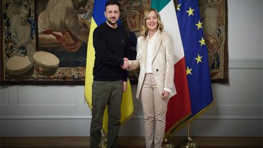 World News | Zelenskyy Meets Meloni, Discusses Ukraine's Air Defence and EU Membership