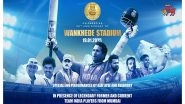 Sports News | Tendulkar, Gavaskar Among India Captains Attending 50th Anniversary of Mumbai's Wankhede Stadium