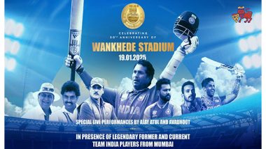 Sports News | Tendulkar, Gavaskar Among India Captains Attending 50th Anniversary of Mumbai's Wankhede Stadium