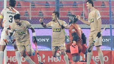 Sports News | HIL: Tamil Nadu Dragons Clinch 2-1 Win over Shrachi Rarh Bengal Tigers, Climb to Top of Standings