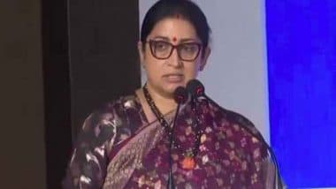 World News | Delhi: Smriti Irani Addresses Launch of 'Her Skill, Her Future' Initiative to Empower 100,000 Widows