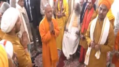 India News | One Year to Pran Pratishtha Ceremony; CM Yogi Visits Ram Mandir in Ayodhya