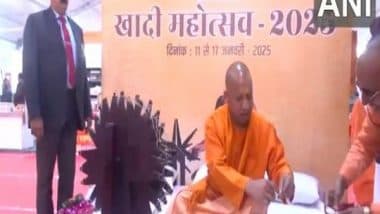 India News | UP CM Yogi Inaugurates Khadi Mahotsav 2025 in Lucknow