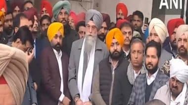 India News | Punjab CM Mann Attends Last Rites of Ludhiana MLA and AAP Leader Gurpreet Gogi