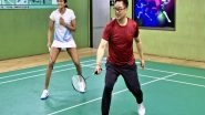 Sports News | Kiren Rijiju Plays Badminton with PV Sindhu, Venkata Datta; Highlights Fit India Movement