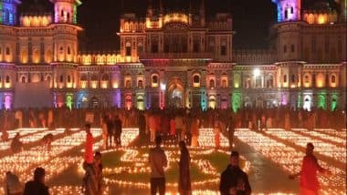 World News | 1.25 Lakh Lamps Illuminate Nepal's Janakpur to Celebrate First Anniversary of Ram Mandir's 'Pran Pratishtha' Ceremony