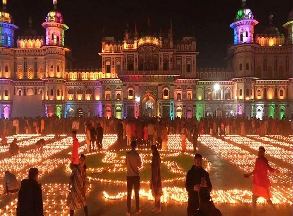 World News | 1.25 Lakh Lamps Illuminate Nepal's Janakpur to Celebrate First Anniversary of Ram Mandir's 'Pran Pratishtha' Ceremony