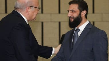 World News | Lebanese PM Meets Syrian Leader, Calls for Swift Resolution on 'refugee Crisis'