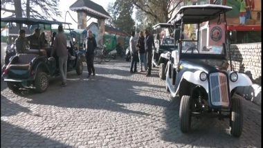 India News | Uttarakhand: Golf Cart Service Starts on Mussoorie's Mall Road to Ease Traffic Congestion