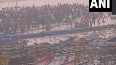 India News | Devotees Take Dip at Triveni Sangam in Prayagraj Ahead of Mahakumbh 2025