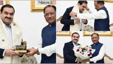 Business News | Adani Group Plans Rs 75,000 Cr Investment in Chhattisgarh, CM Sai Says After Meeting Gautam Adani