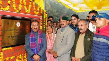 India News | Himachal CM Sukhu Lays Foundation Stone for Rs 5.11 Crore Bridge to Connect Remote Areas