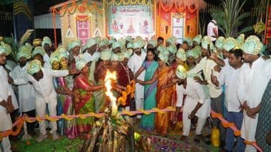 India News | Several Leaders Participates in Bhogi Festival Celebrations in Telangana, Andhra Pradesh