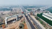 Business News | 210-meter Bridge on NH-48 in Gujarat Completed as Part of Mumbai-Ahmedabad Bullet Train Project