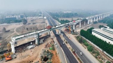 Business News | 210-meter Bridge on NH-48 in Gujarat Completed as Part of Mumbai-Ahmedabad Bullet Train Project