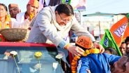 India News | Uttarakhand CM Dhami Holds Roadshow in Herbertpur Ahead of Municipal Polls