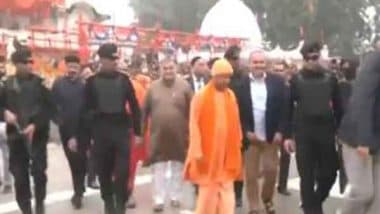 India News | UP CM Yogi Adityanath Visits Gorakhpur's Goraknath Temple on 'Makar Sankranti'