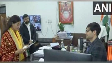 India News | Delhi Assembly Polls: Congress' Candidate Alka Lamba Files Nomination from Kalkaji Seat