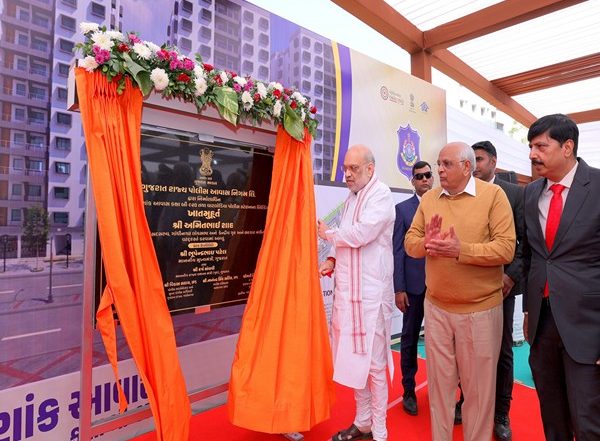 India News | Amit Shah Lays Foundation Stone for Gujarat's Largest Ultra-modern Police Line with Advanced Facilities