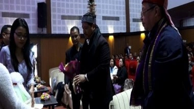 India News | Meghalaya CM Sangma Hands over M-Tab to Students of West Garo Hills to Promote E-education