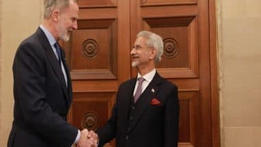 World News | EAM Jaishankar Meets King Felipe VI of Spain, Conveys Wishes of President Murmu, PM Modi