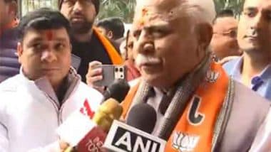 India News | BJP Will Form Govt, End 10-year Eclipse in Delhi, Says Manohar Lal Khattar