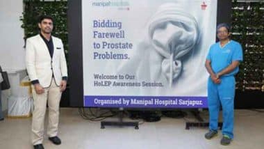 Business News | HoLEP Awareness at Manipal Hospital Sarjapur Road: Advanced Solution for Elderly with Enlarged Prostate