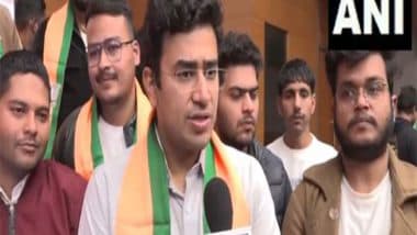 India News | Over 500 Young Leaders from Delhi Join BJYM Ahead of Assembly Polls: Tejasvi Surya