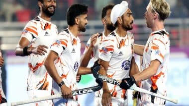 Sports News | Shrachi Rarh Bengal Tigers Beat UP Rudras in Hockey India League